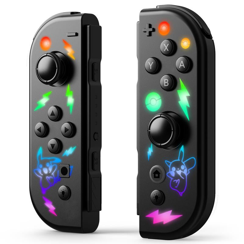 JORREP Game Controller (L/R) Switch Controller- Wireless Game Controller,Ergonomic Grip, Dual Vibration,Cool Lights