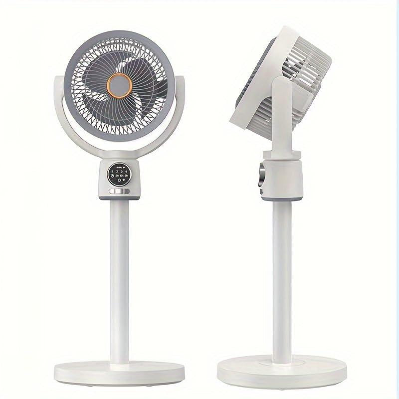 Bedroom Fan, 8000 Mah Standing Fan, Quiet Floor Fan with DC Motor, 5 Speeds, 36Db, 120° Manual Vertical, 35-40 Inch Adjustable Room Floor Fan Air Circulator