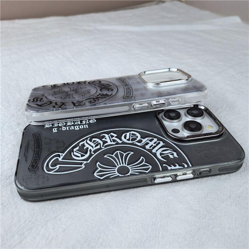 Pattern Cross 15 Suitable for Apple 16Promax Phone Case Iphone13 Fashion Brand 12 Electroplating 11 Double Layer
