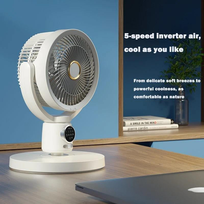 Bedroom Fan, 8000 Mah Standing Fan, Quiet Floor Fan with DC Motor, 5 Speeds, 36Db, 120° Manual Vertical, 35-40 Inch Adjustable Room Floor Fan Air Circulator