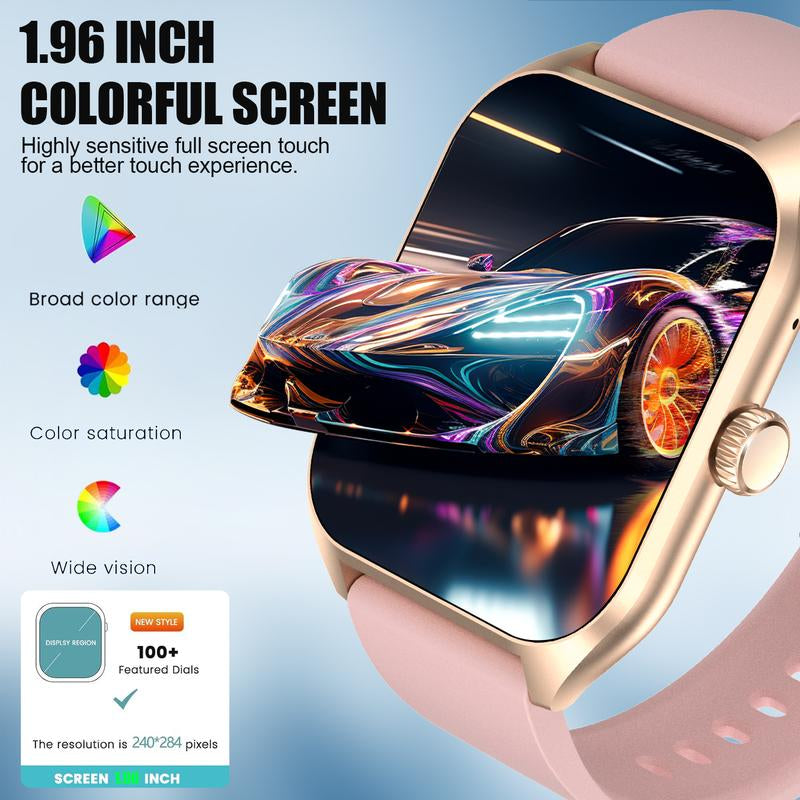AI Voice Smart Watch for Men(Answer/Dial Calls), Smart Fitness Watch for Women, Sleep Monitoring, Step Caloric, Call Information Prompt, Fitness Tracker for Android IOS