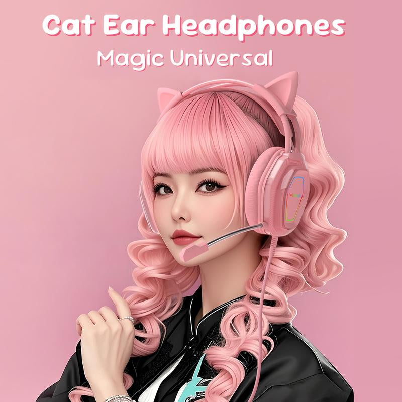 【Live】Gaming Headset with Microphone, Lightweight Design, with 7.1 Surround Sound, Noise Cancelling Mic, Soft Earmuffs, Wired Gaming Headphones for PS5, PS4, Xbox, Xbox Series X|S, Switch, PC