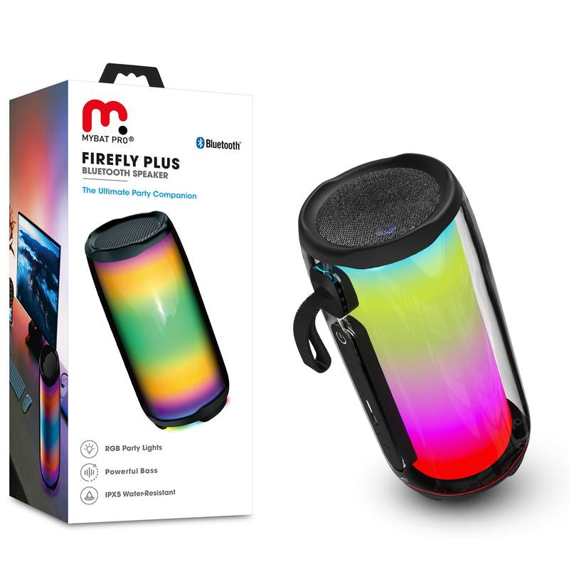Mybat Pro Vibebuddy plus Bluetooth Speaker - Black Audio Colorful Compact Wireless Card Connection Stereo