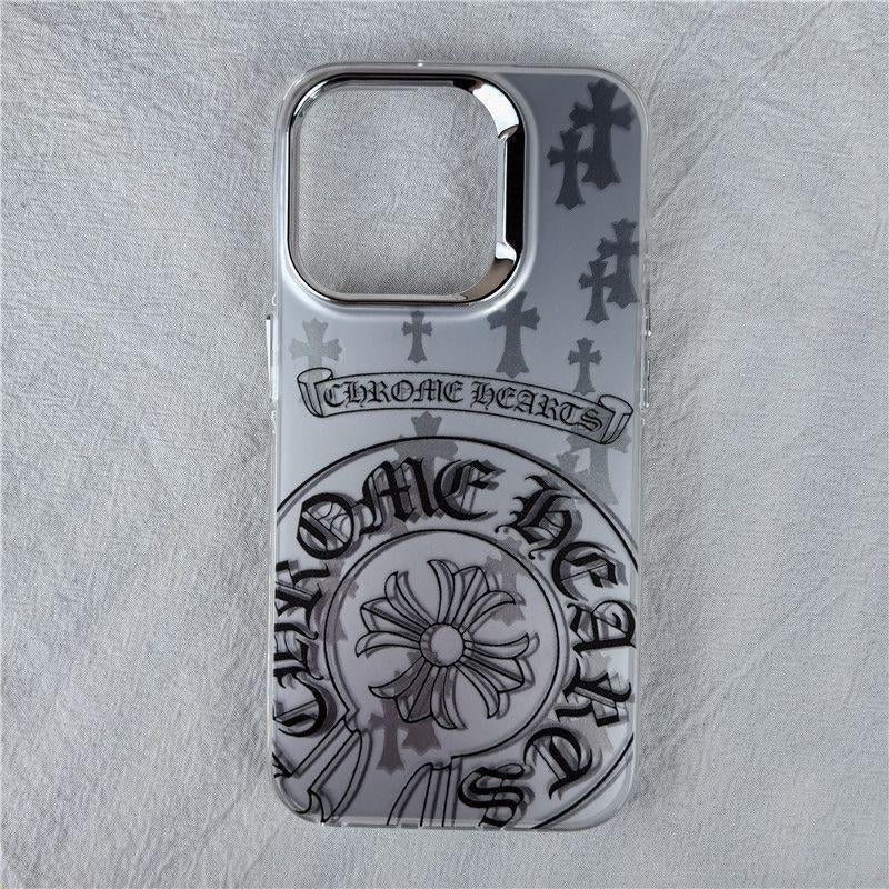 Pattern Cross 15 Suitable for Apple 16Promax Phone Case Iphone13 Fashion Brand 12 Electroplating 11 Double Layer