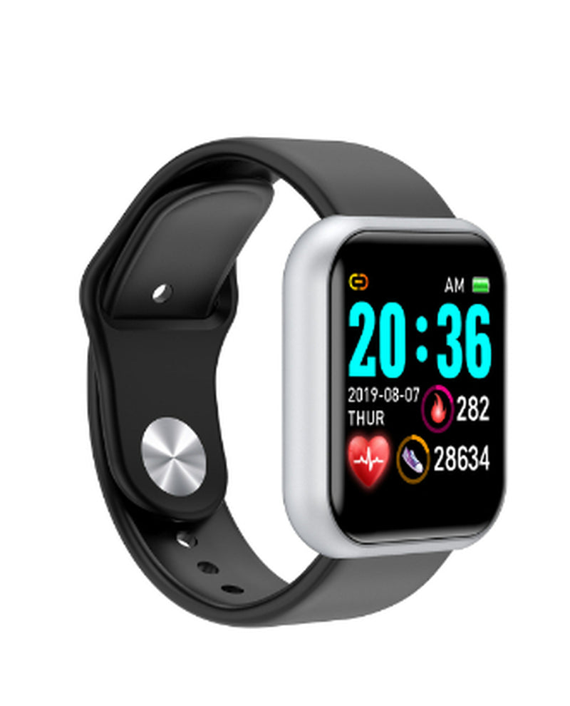 Compatible with , Y68 Color Screen Smart Bracelet Heart Rate Blood Pressure Blood Oxygen