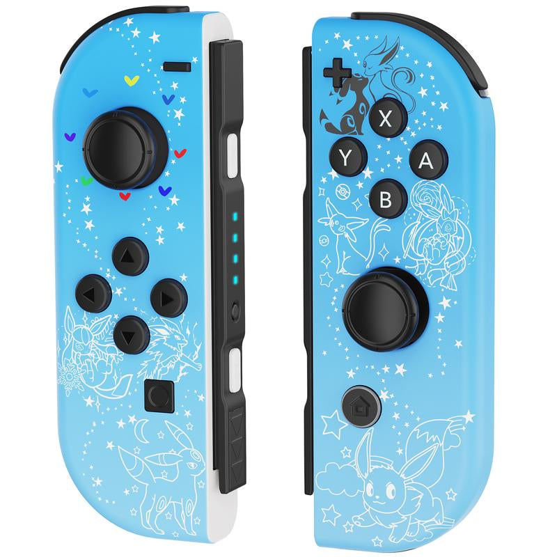 JORREP Game Controller (L/R) Switch Controller- Wireless Game Controller,Ergonomic Grip, Dual Vibration,Cool Lights