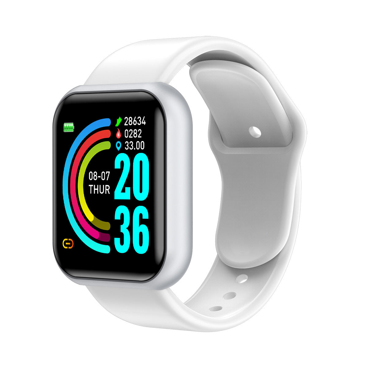 Compatible with , Y68 Color Screen Smart Bracelet Heart Rate Blood Pressure Blood Oxygen