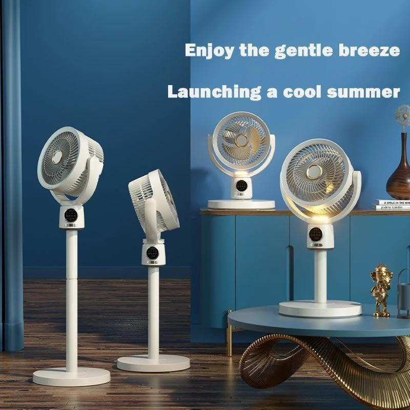 Bedroom Fan, 8000 Mah Standing Fan, Quiet Floor Fan with DC Motor, 5 Speeds, 36Db, 120° Manual Vertical, 35-40 Inch Adjustable Room Floor Fan Air Circulator
