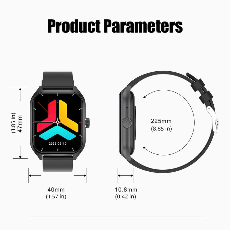 AI Voice Smart Watch for Men(Answer/Dial Calls), Smart Fitness Watch for Women, Sleep Monitoring, Step Caloric, Call Information Prompt, Fitness Tracker for Android IOS