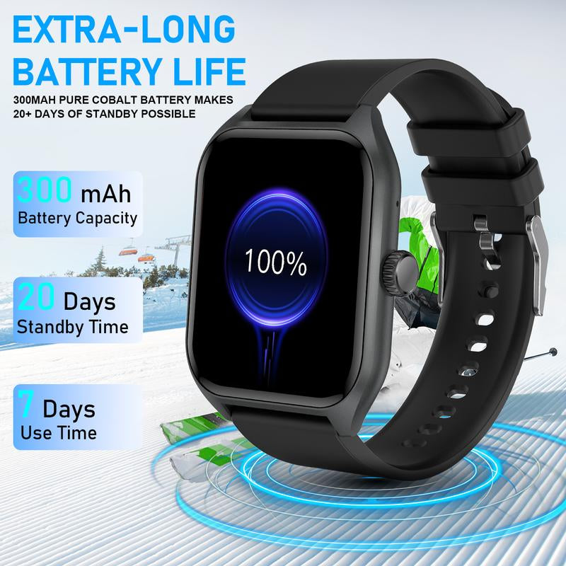AI Voice Smart Watch for Men(Answer/Dial Calls), Smart Fitness Watch for Women, Sleep Monitoring, Step Caloric, Call Information Prompt, Fitness Tracker for Android IOS