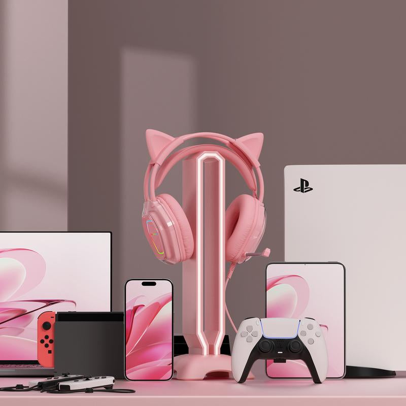 【Live】Gaming Headset with Microphone, Lightweight Design, with 7.1 Surround Sound, Noise Cancelling Mic, Soft Earmuffs, Wired Gaming Headphones for PS5, PS4, Xbox, Xbox Series X|S, Switch, PC