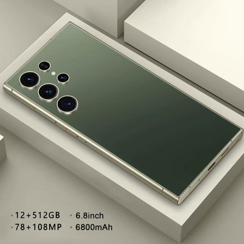 C37 Smartphone, 12+512GB Unlocked Phone, 48+108MP Zoom Camera, 6800Mah, 6.8HD Screen Unlocked Phone, Android 14.0, Facial Recognition, Fingerprint Lock, PS, Christmas Gifts, Essential Holiday Items