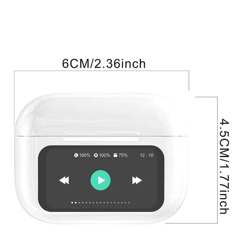 Wireless In-Ear Design Earphone with Touch Screen, Noise Cancelling, Bluetooth Compatible for Phone, PC & Laptop - Headset Electronic Audio