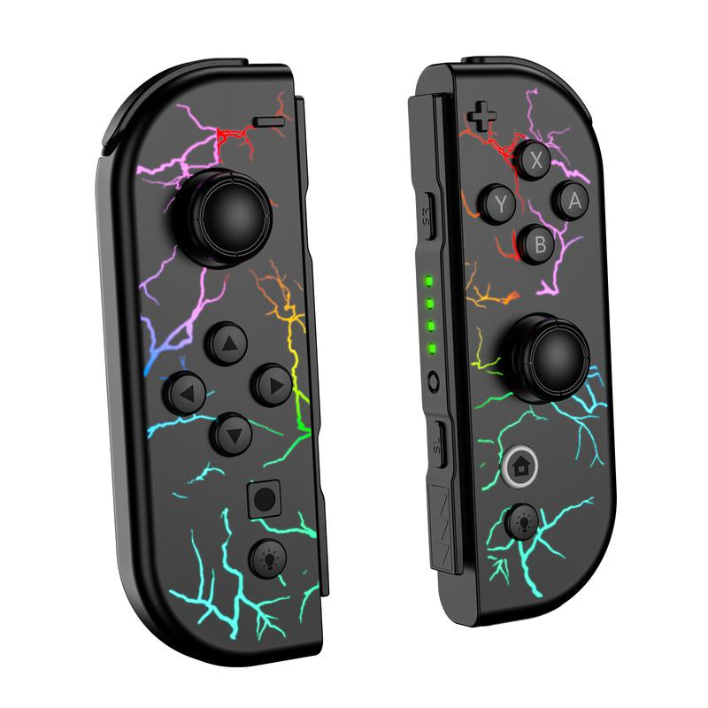 JORREP Game Controller (L/R) Switch Controller- Wireless Game Controller,Ergonomic Grip, Dual Vibration,Cool Lights