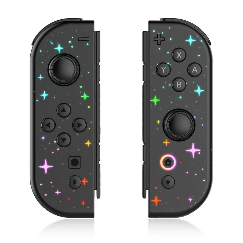 JORREP Game Controller (L/R) Switch Controller- Wireless Game Controller,Ergonomic Grip, Dual Vibration,Cool Lights