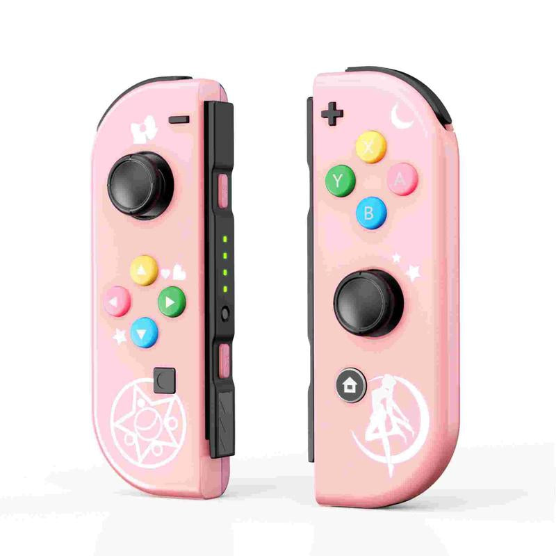 JORREP Game Controller (L/R) Switch Controller- Wireless Game Controller,Ergonomic Grip, Dual Vibration,Cool Lights