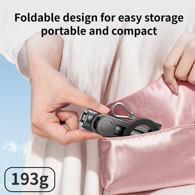 Magnetic Selfie Stick Stand, Mobile Live Tripod Video Stable Shooting Support Stand, Desktop Landing Multi-Function Shooting Video Tool, Phone, Vlogging, Stabilizer