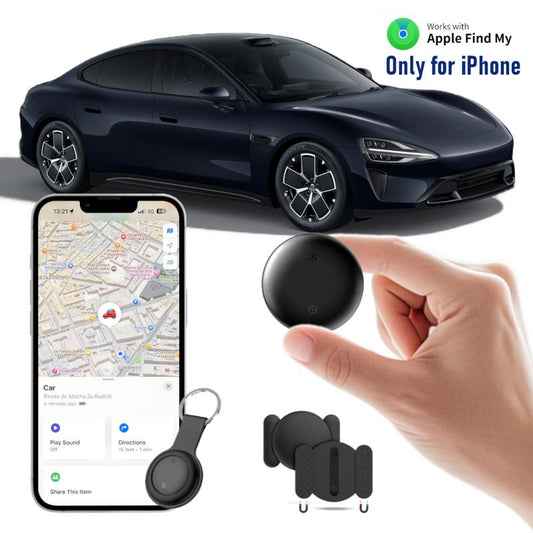 GPS Tracker for Car, Keys, or Wallet(Ios Only) ,Mini Trackers Device with Magnetic Waterproof Case, Compatible with Find My, No Monthly Fee