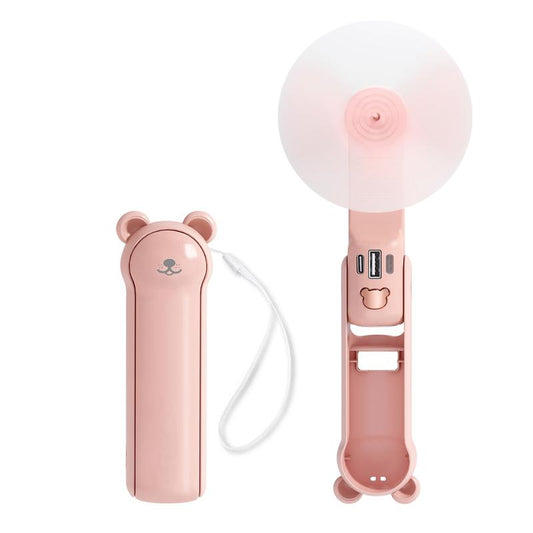 Portable Handheld Multifunctional Fan, Foldable Personal Fan, Mini Fan, Desk Fan with for Summer Travel Minifans Outdoor Play Power Bank Fan