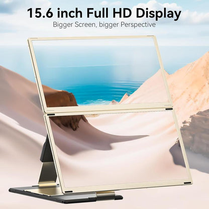 SIAVIALA Laptop Screen Extender for Laptops 13-17.3", 1080P FHD IPS Display HDMI/USB-C Travel Monitor Extender for Wins Mac Chrome Switch, Plug&Play
