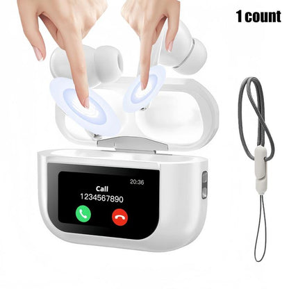 Wireless In-Ear Design Earphone with Touch Screen, Noise Cancelling, Bluetooth Compatible for Phone, PC & Laptop - Headset Electronic Audio